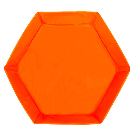 Минибассейн из пеноматериала диаметром 65 см для детей оранжевый TIDIPOOL BASIC