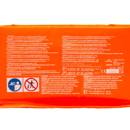 Минибассейн из пеноматериала диаметром 65 см для детей оранжевый TIDIPOOL BASIC