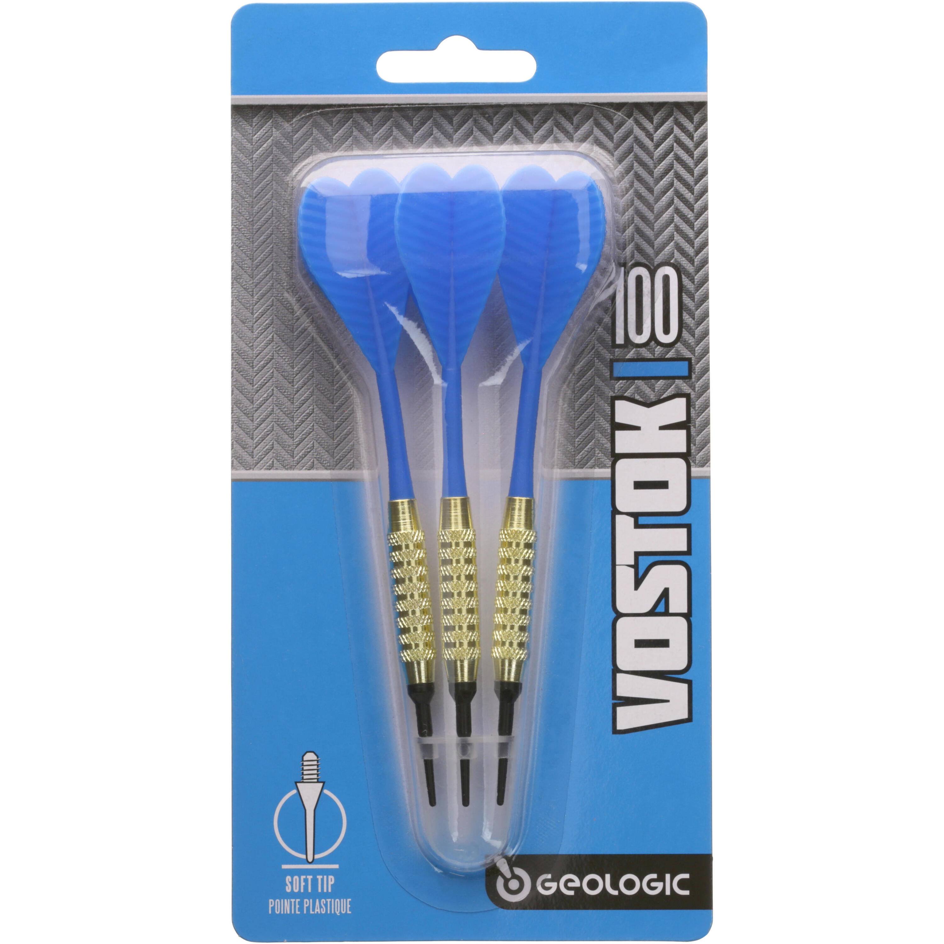 3 Vostock 100 Soft Tip Darts - Blue 2/6