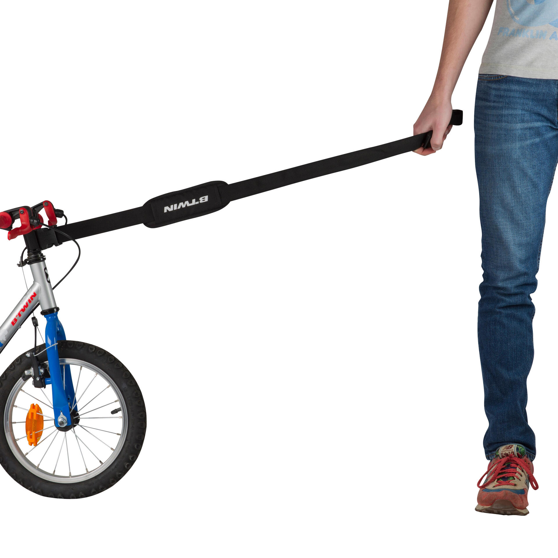 Kids Bike Carrying Strap Btwin Black
