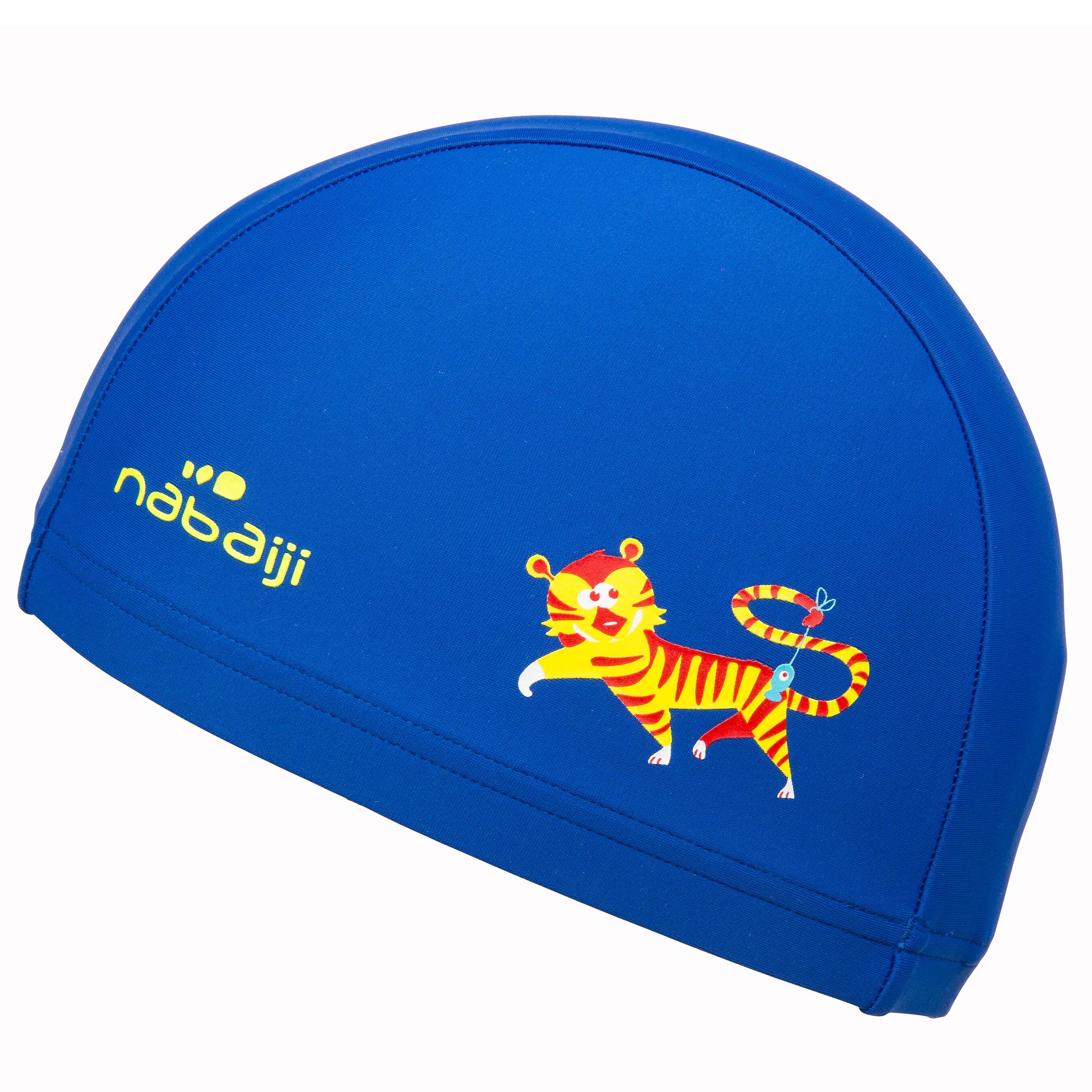 FABRIC SWIM CAP - TIGER BLUE 4/12