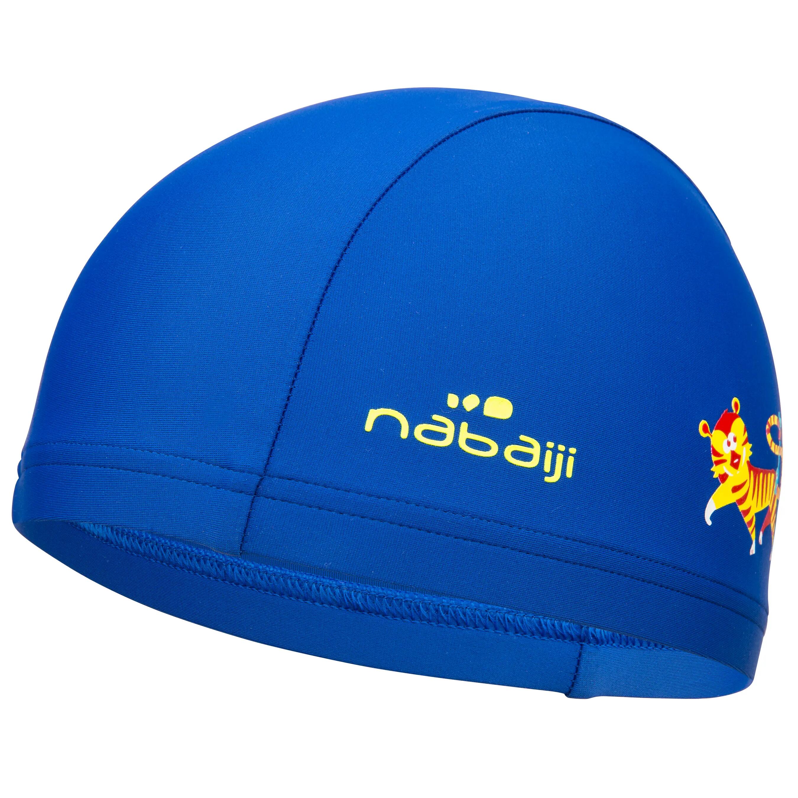 FABRIC SWIM CAP - TIGER BLUE 2/12