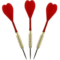 3 FLECHETTES POINTES ACIER VOSTOK 100 ROUGE