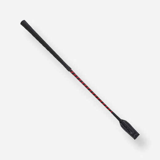 
      Horse Riding Race Crop - 63cm - Red/Black
  