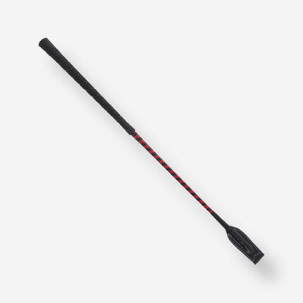 Rijzweep Course ruitersport rood en zwart - 63 cm