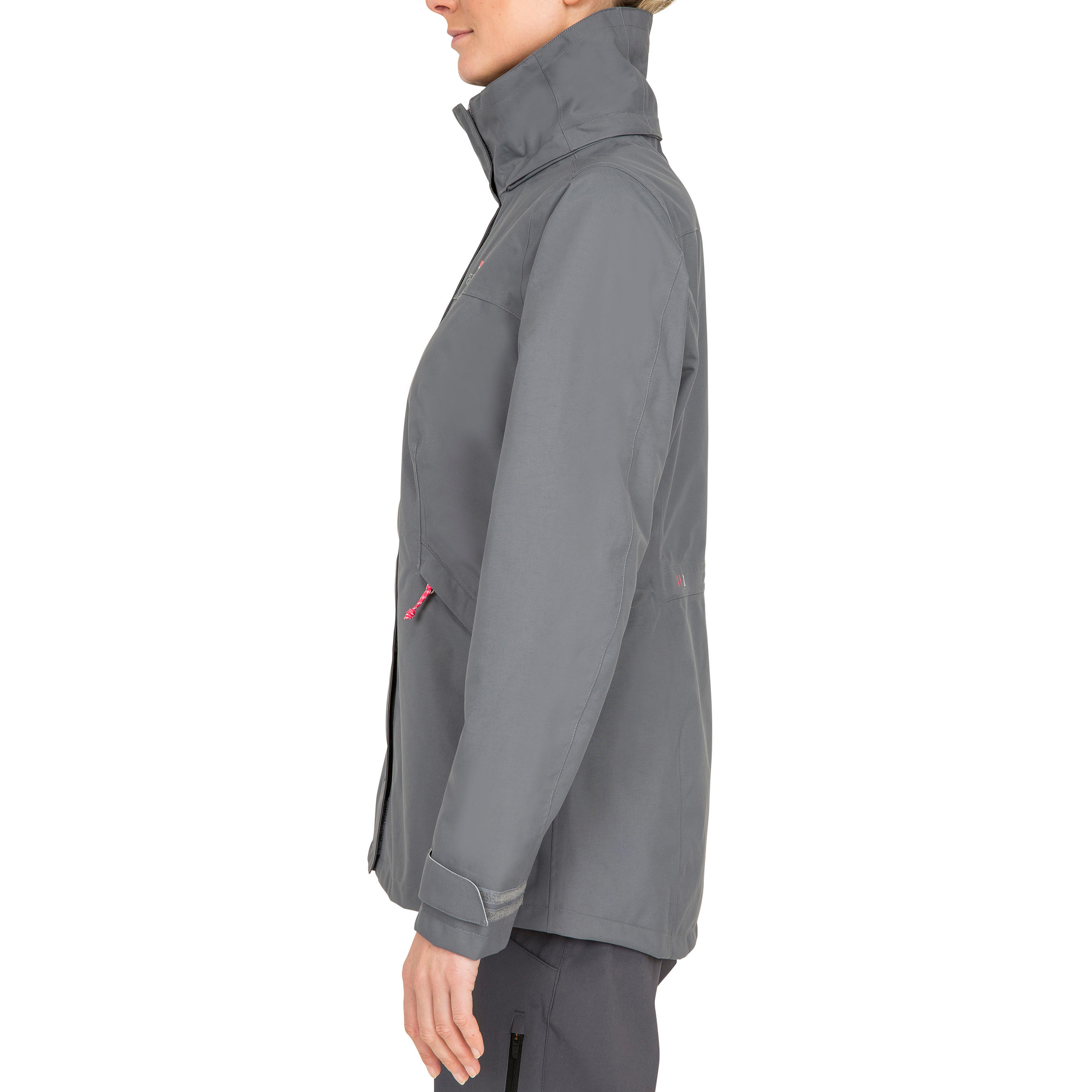 Coastal 100 women's waterproof, windproof, breathable jacket - grey 12/22