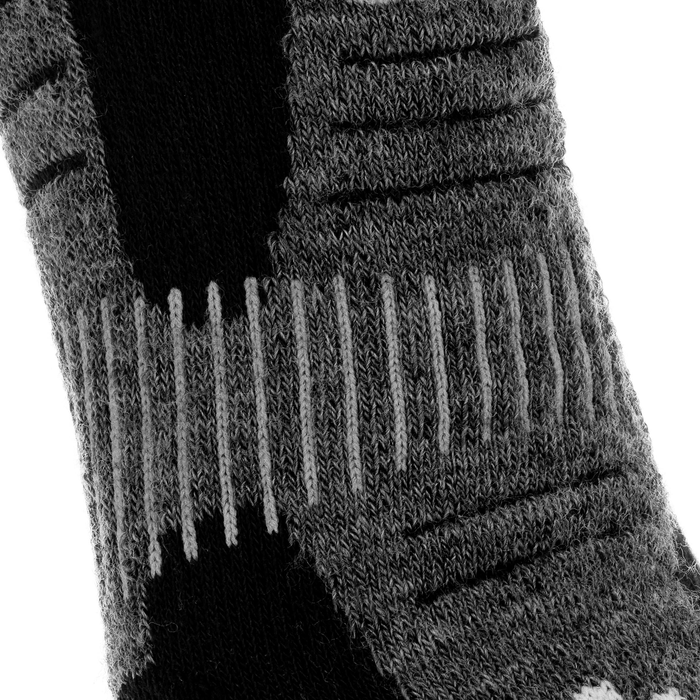 SH520 x-warm adult high black red snow hiking socks. 4/9