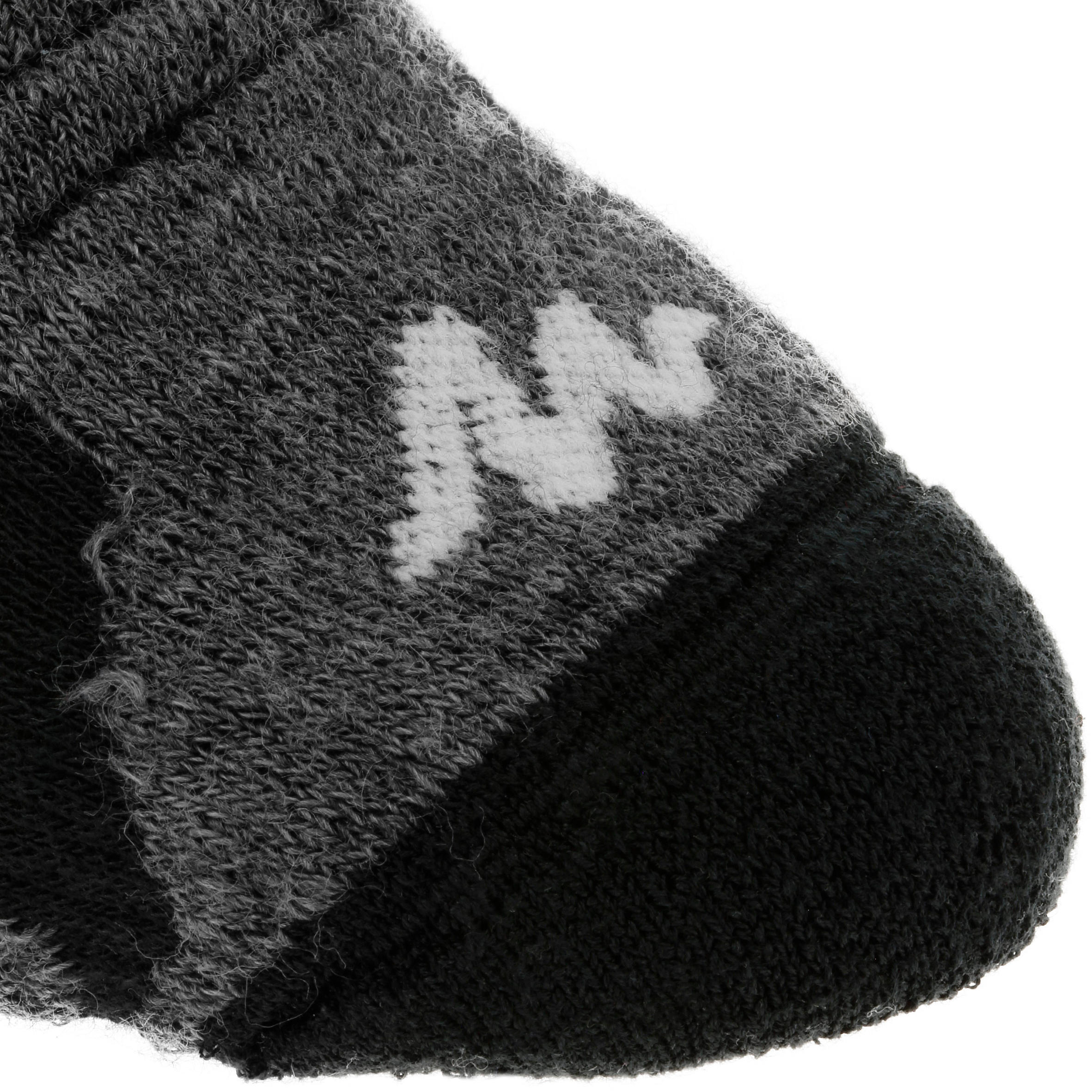 SH520 x-warm adult high black red snow hiking socks. 6/9