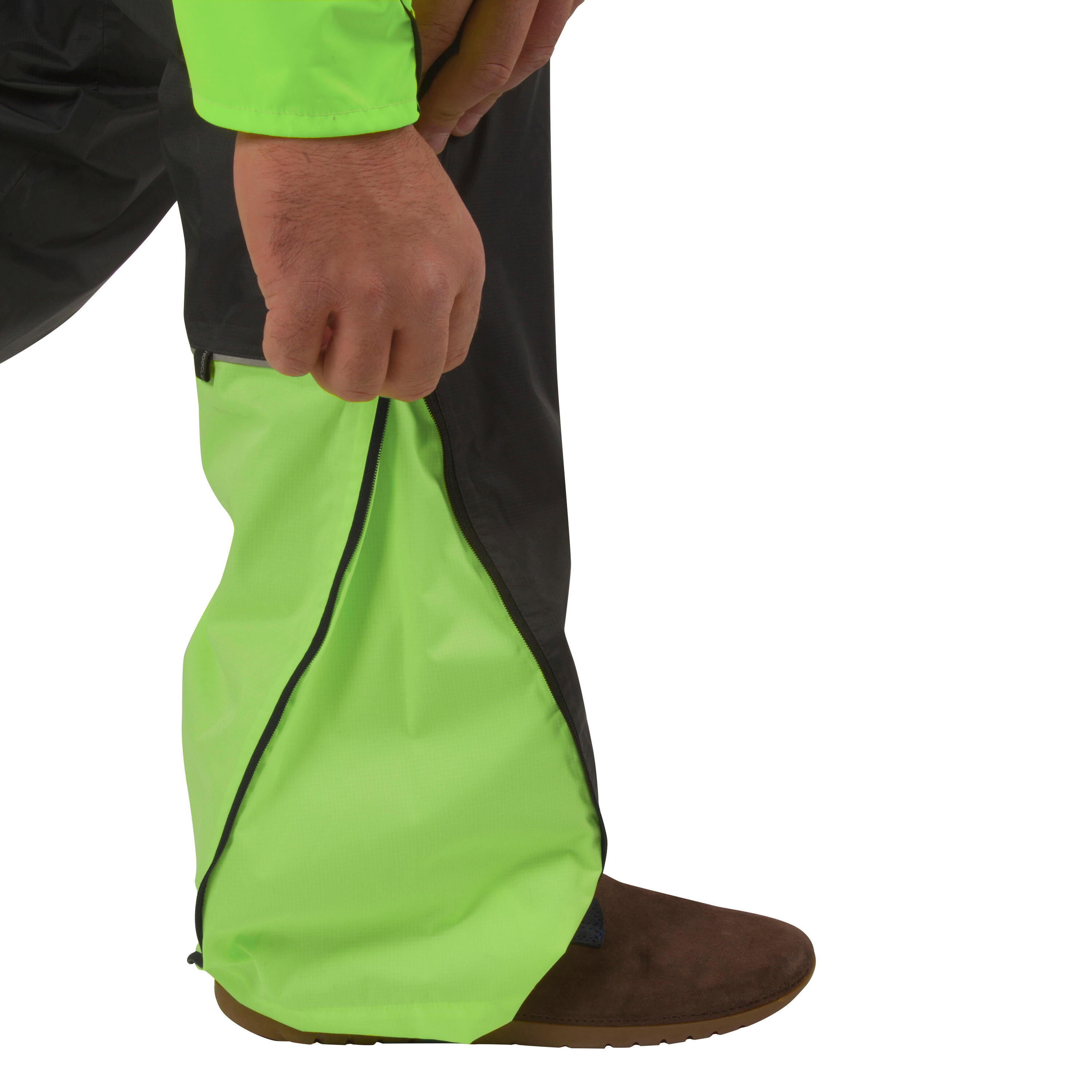 Second Life - 900 Waterproof Cycling Overtrousers - Black/Lime - VERY GOOD 10/14
