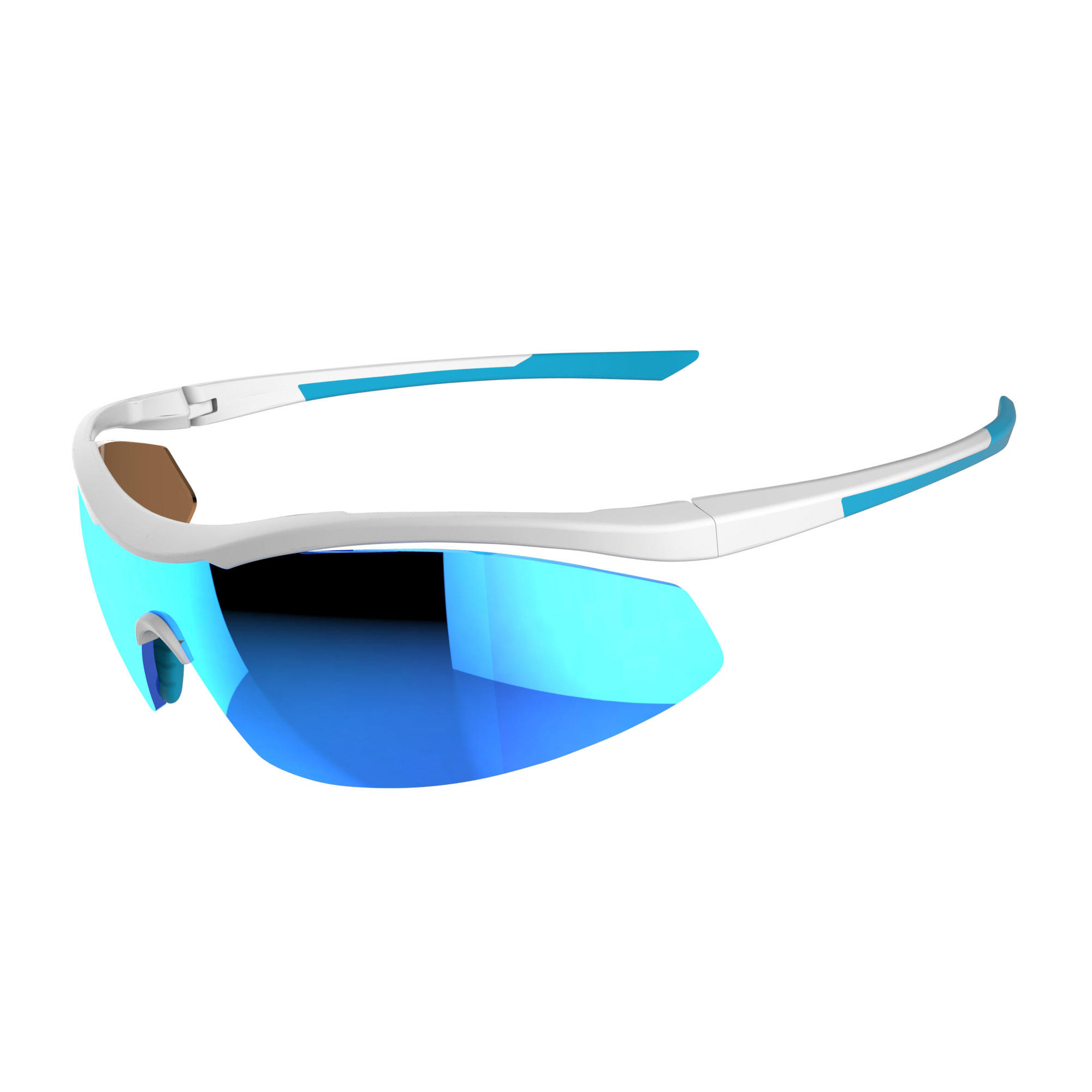 BISLETT adult cycling & running sunglasses interchangeable lenses white