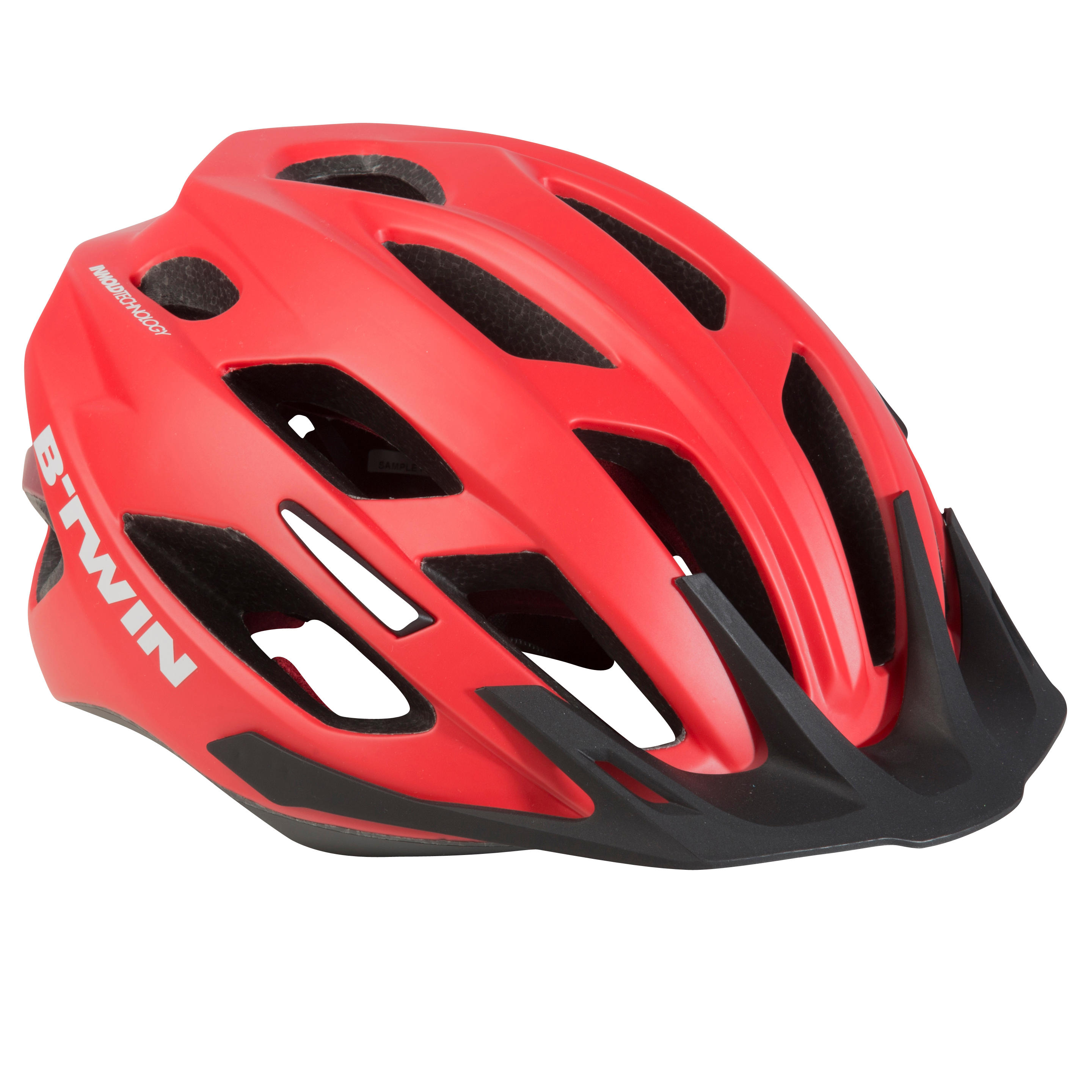 ROCKRIDER 500 BIKE HELMET RED