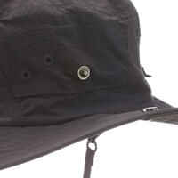 Kalnų žygių skrybėlė „Trek 500 Anti-UV“, juoda