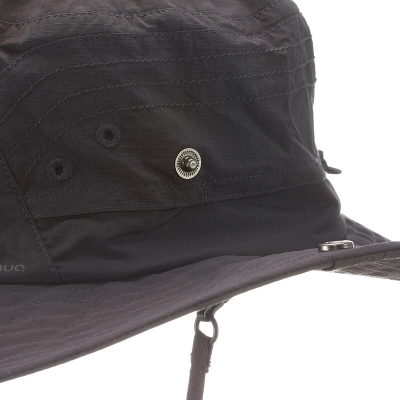 Trek 500 Anti-UV Mountain Trekking Hat - Black