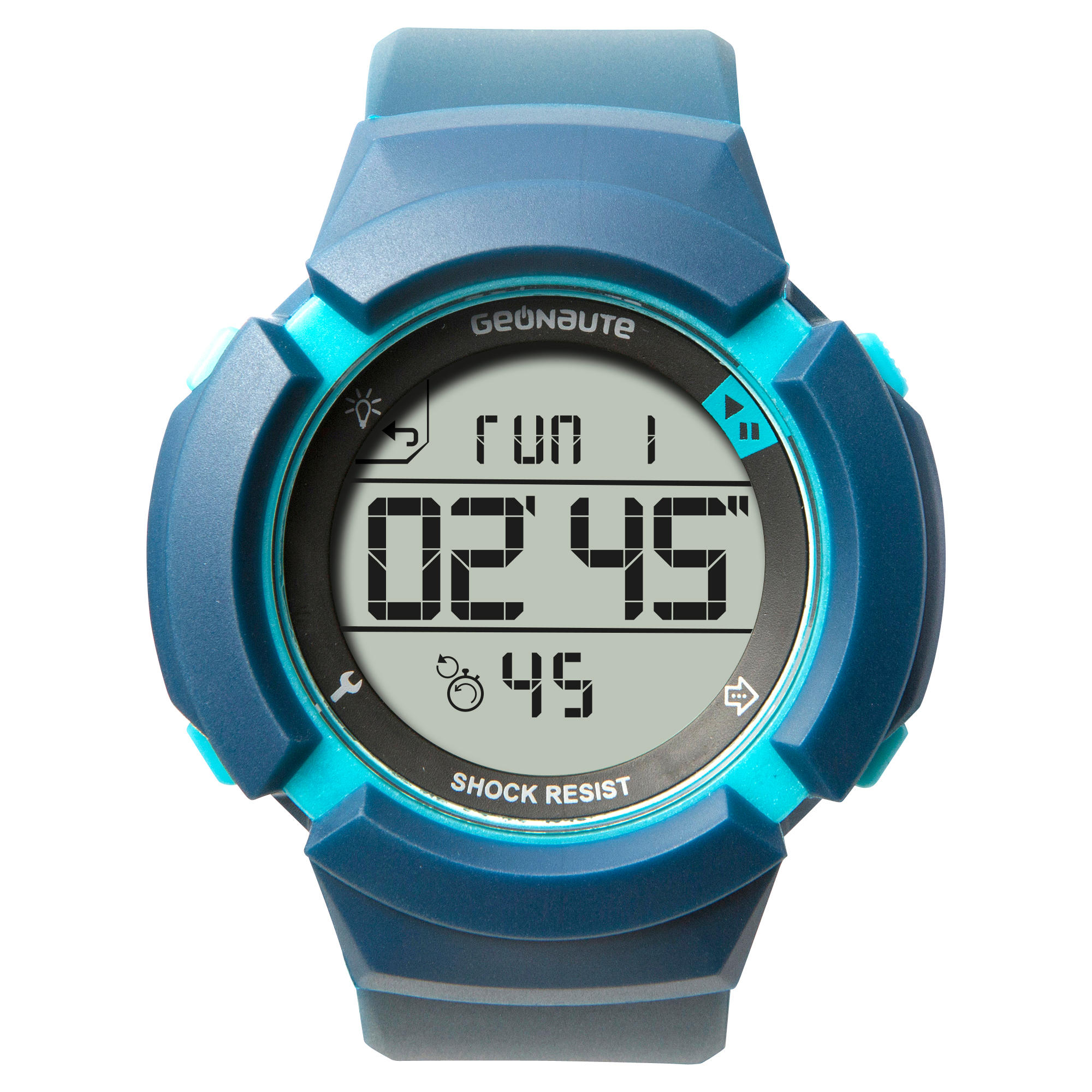 KALENJI W700xc M SWIP Shockproof Sport Watch BLUE GREEN