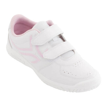 Zapatillas deportivas velcro Niños Ts 100 blanco del 26 al 39