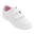 Zapatillas tenis con tira autoadherente Niños Ts100 blanco rosa