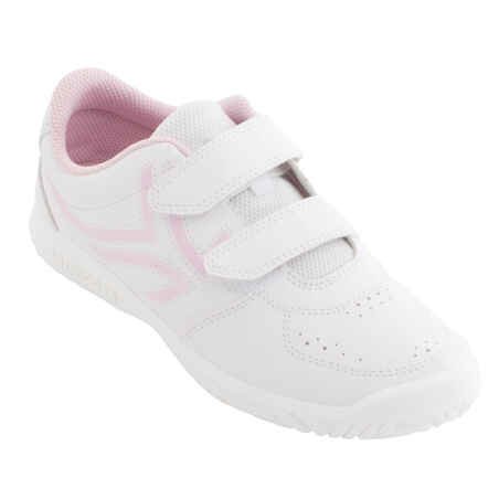 Zapatillas tenis con tira autoadherente Niños Ts100 rosa
