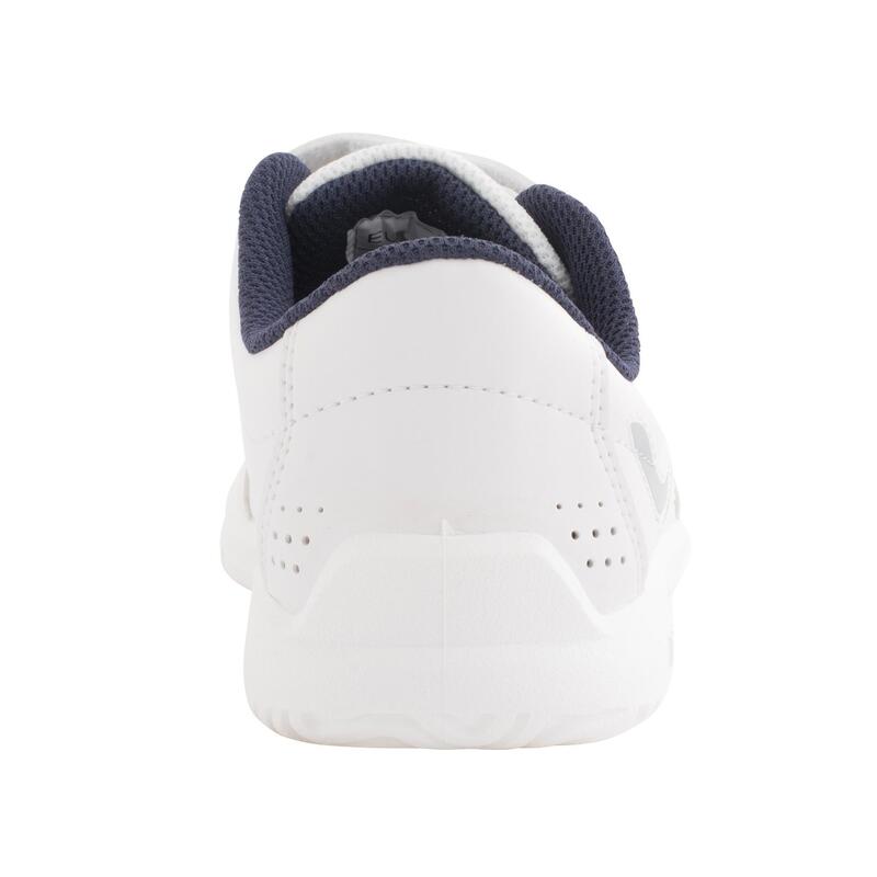 Zapatillas tenis con tira autoadherente Niños Ts100 blanco