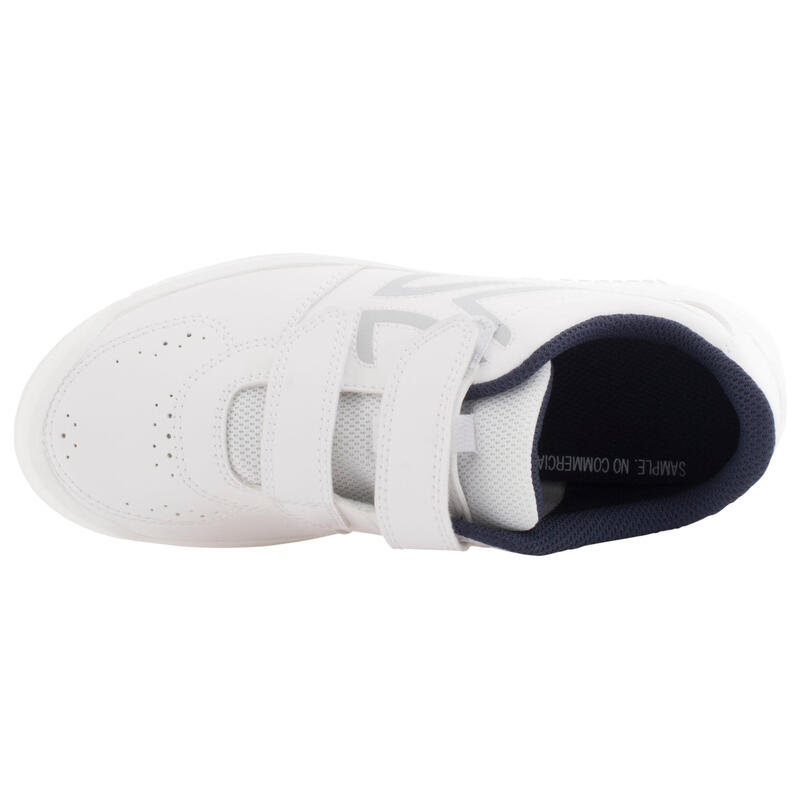 TS100 Grip Kids' Tennis Shoes - White/Blue