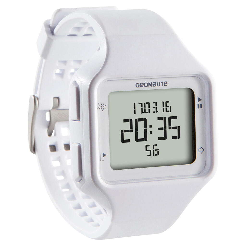 Sportuhr Digital W500+ Swip Timer M Herren weiß