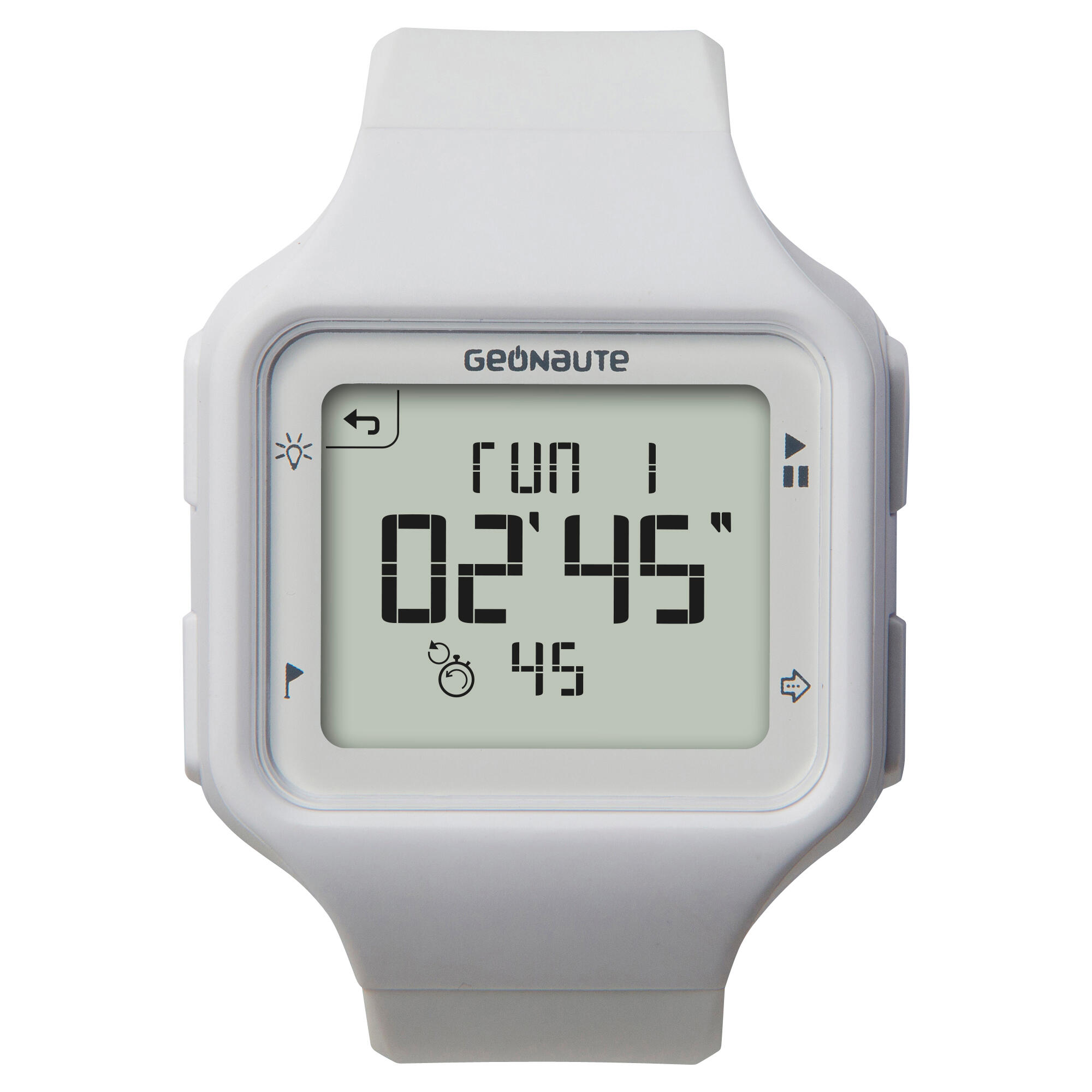 W500+ M SWIP Men Digital Timer Sport Watch - White 3/8