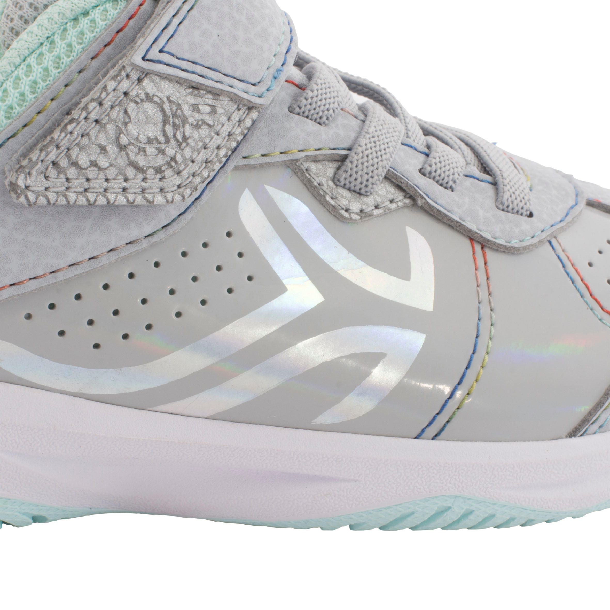 TS760 Kids' Tennis Shoes - Light Grey Mirror 3/17