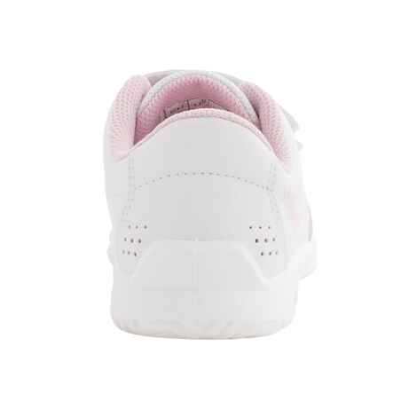 TS100 Grip Kids' Tennis Shoes - White/Pink