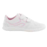 Chaussures à scratch enfant - TS 100 JR blanc/rose