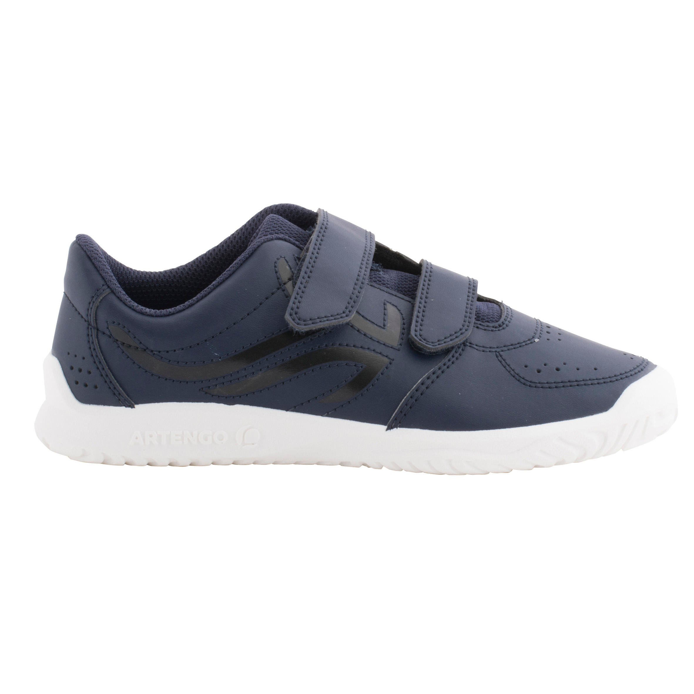 Kids Tennis Non-Marking Velcro Shoe - Dark Blue