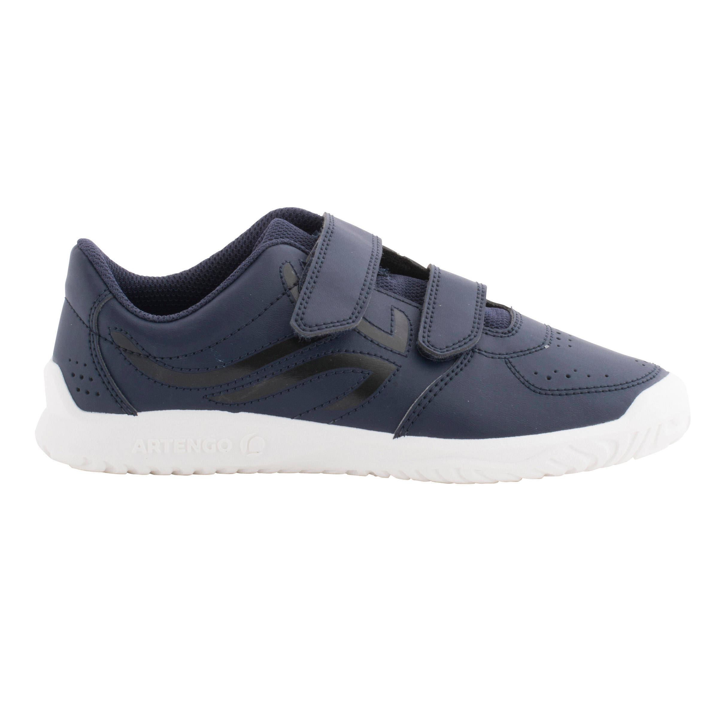 Kids Tennis Non-Marking Velcro Shoe - Dark Blue -  1