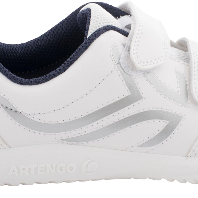 TS100 Grip Kids' Tennis Shoes - White/Blue