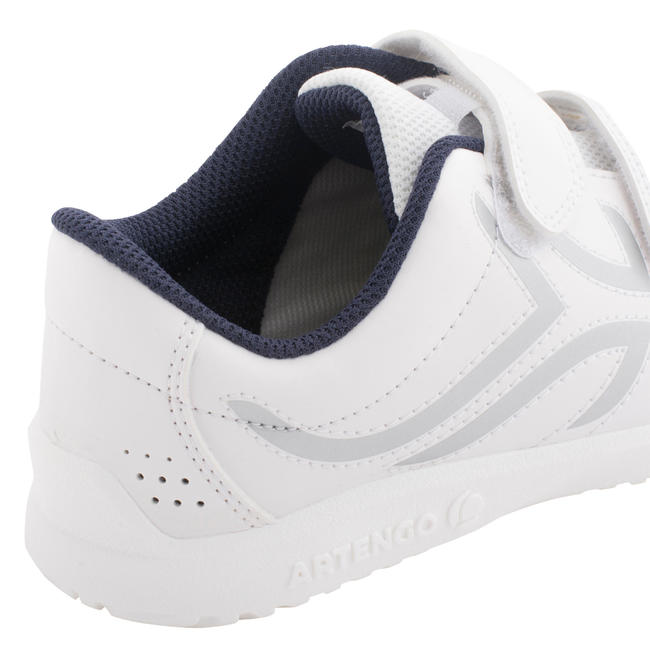 TS100 Grip Kids' Tennis Shoes White/Blue