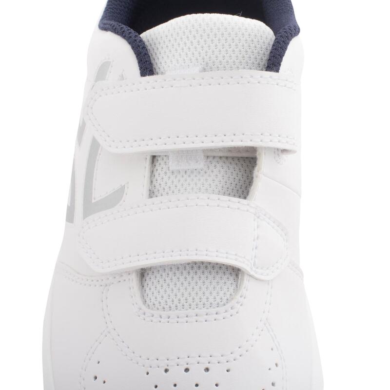 Dětské tenisové boty na suchý zip TS100 bílo-modré
