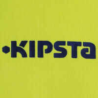  تيشرت بأكمام لحارس مرمى كرة القدم للأطفال KIPSTA F300 - أصفر/أسود.