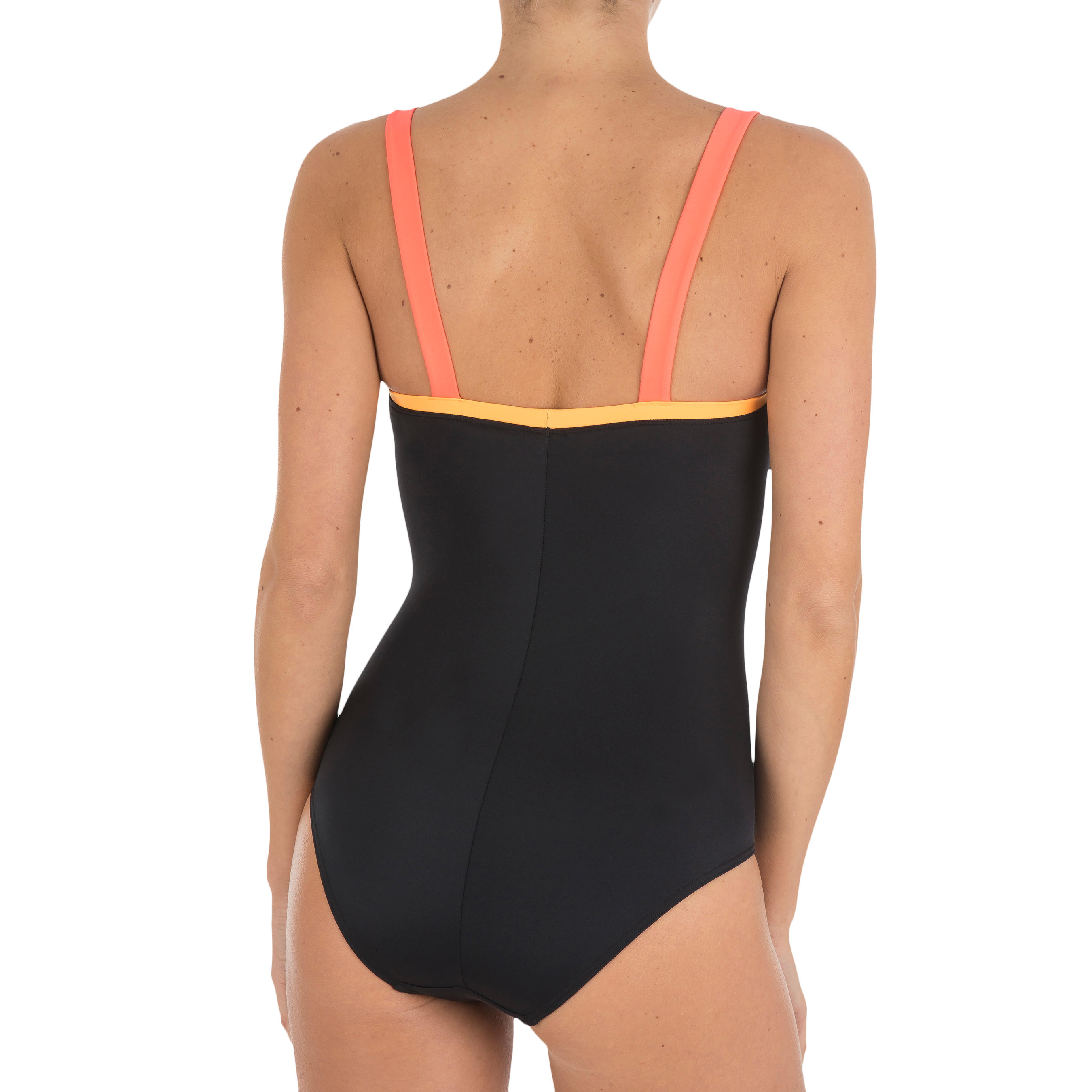 Cori Women’s One-Piece Swimsuit with Straight Neckline and Back - C16 3/12