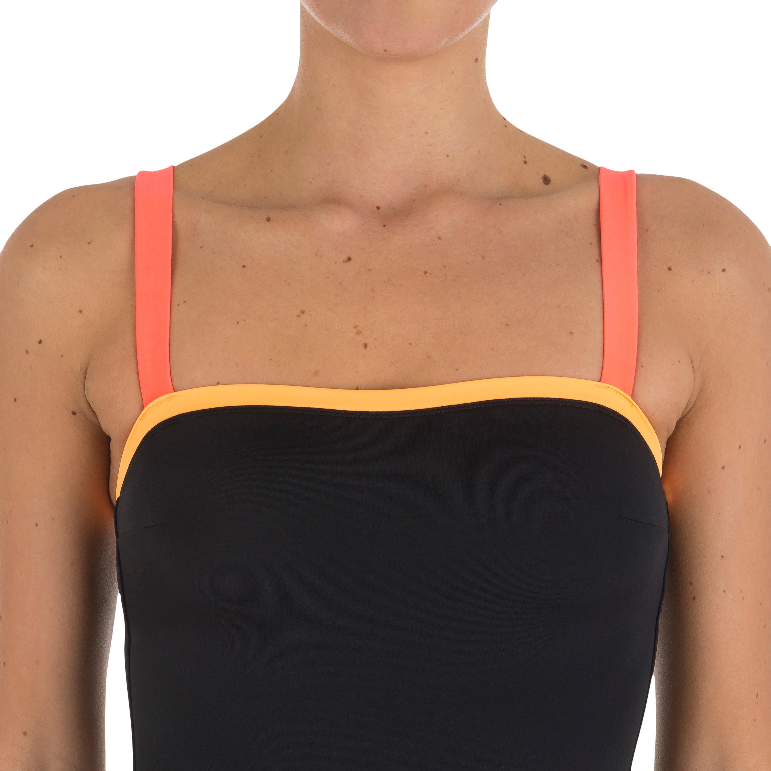 Cori Women’s One-Piece Swimsuit with Straight Neckline and Back - C16 6/12