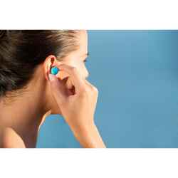 MALLEABLE THERMOPLASTIC SWIMMING EAR PLUGS - BLUE AND PINK