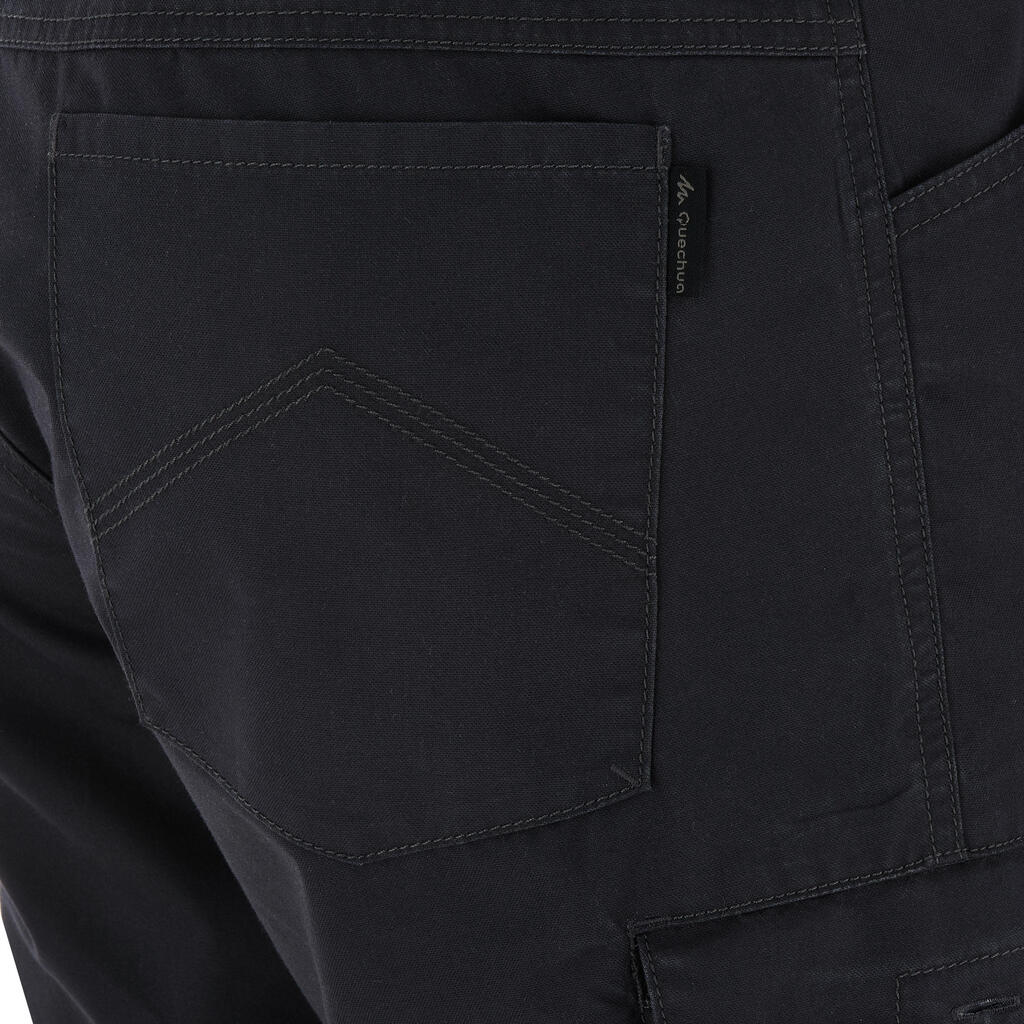 Sive muške pantalone 3/4 za planinarenje NH500