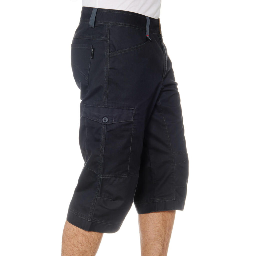 Sive muške pantalone 3/4 za planinarenje NH500