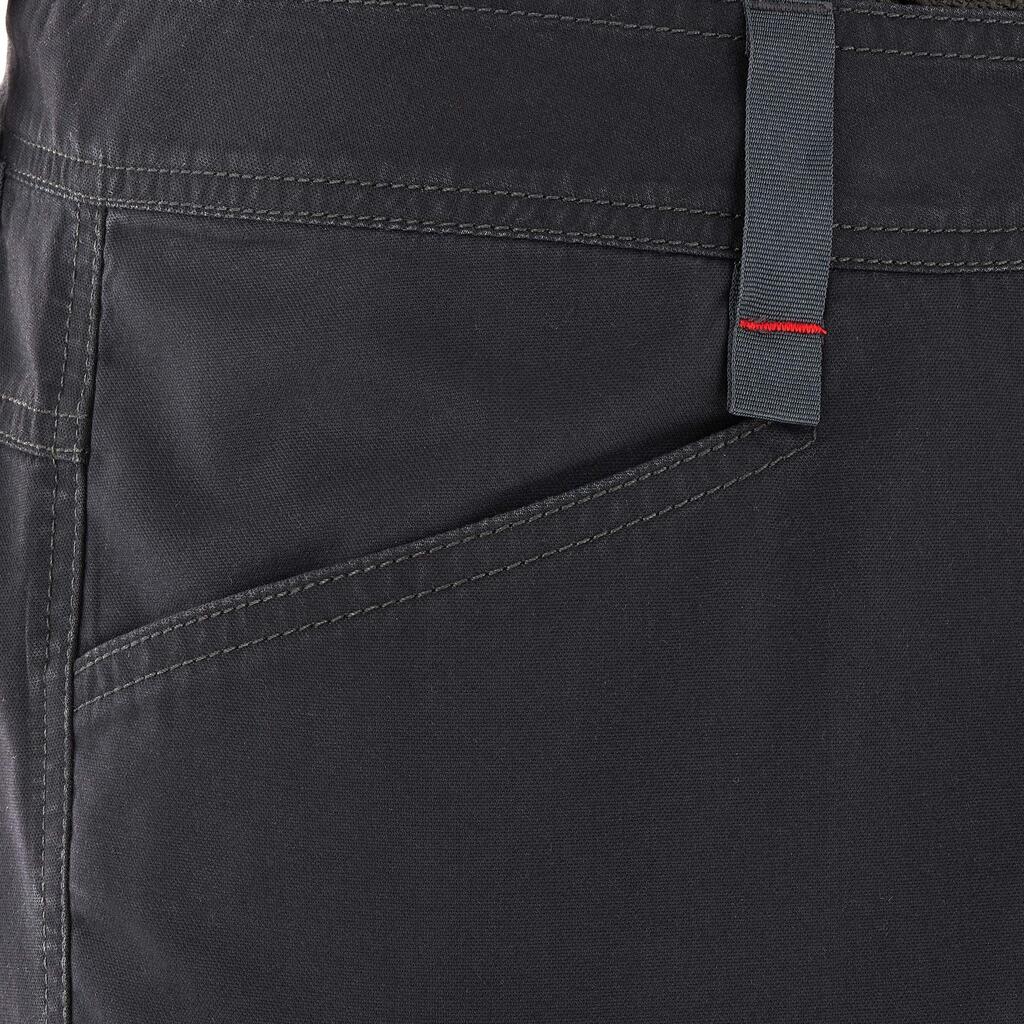 Sive muške pantalone 3/4 za planinarenje NH500