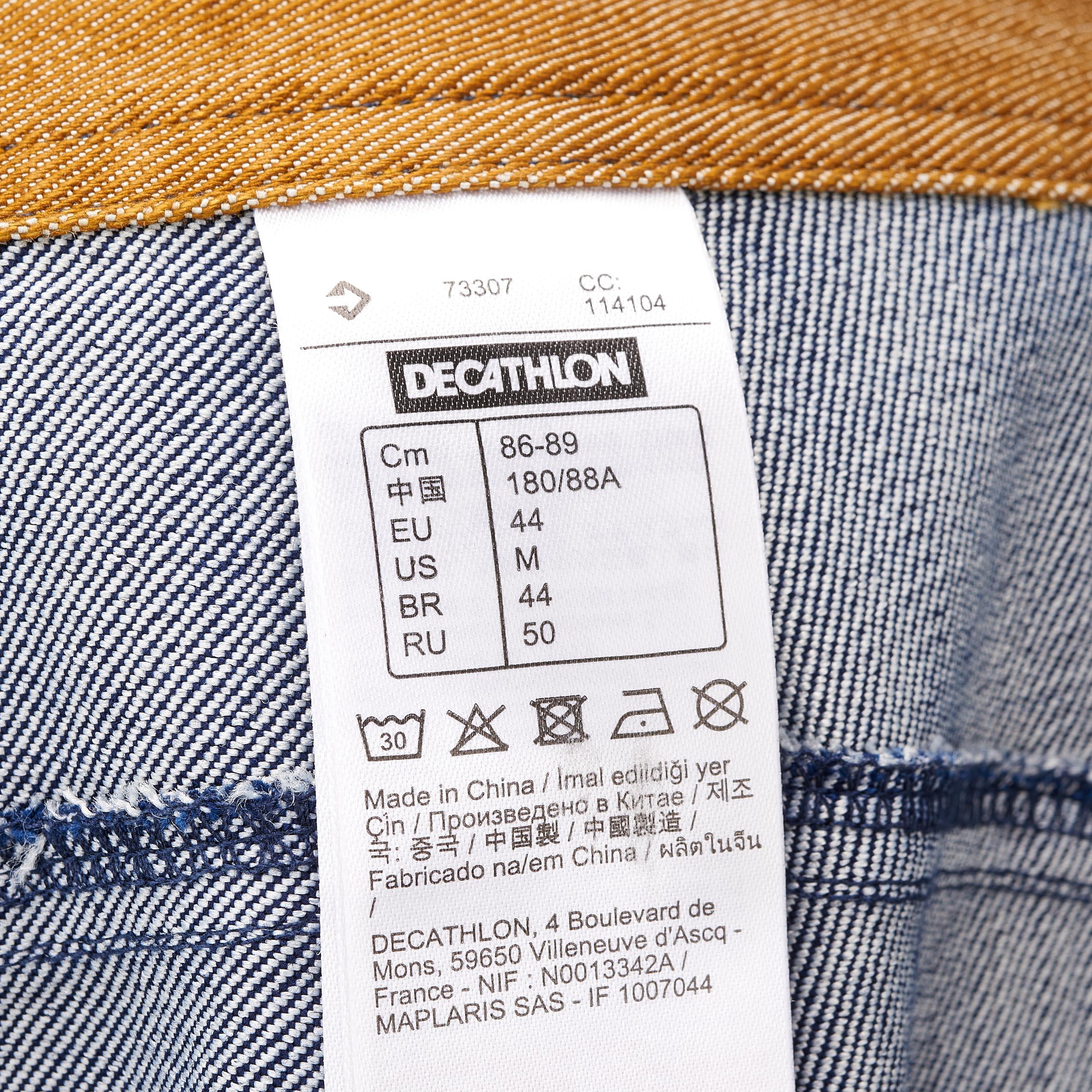 NH550 Men's Denim Nature Hiking Trousers 8/19