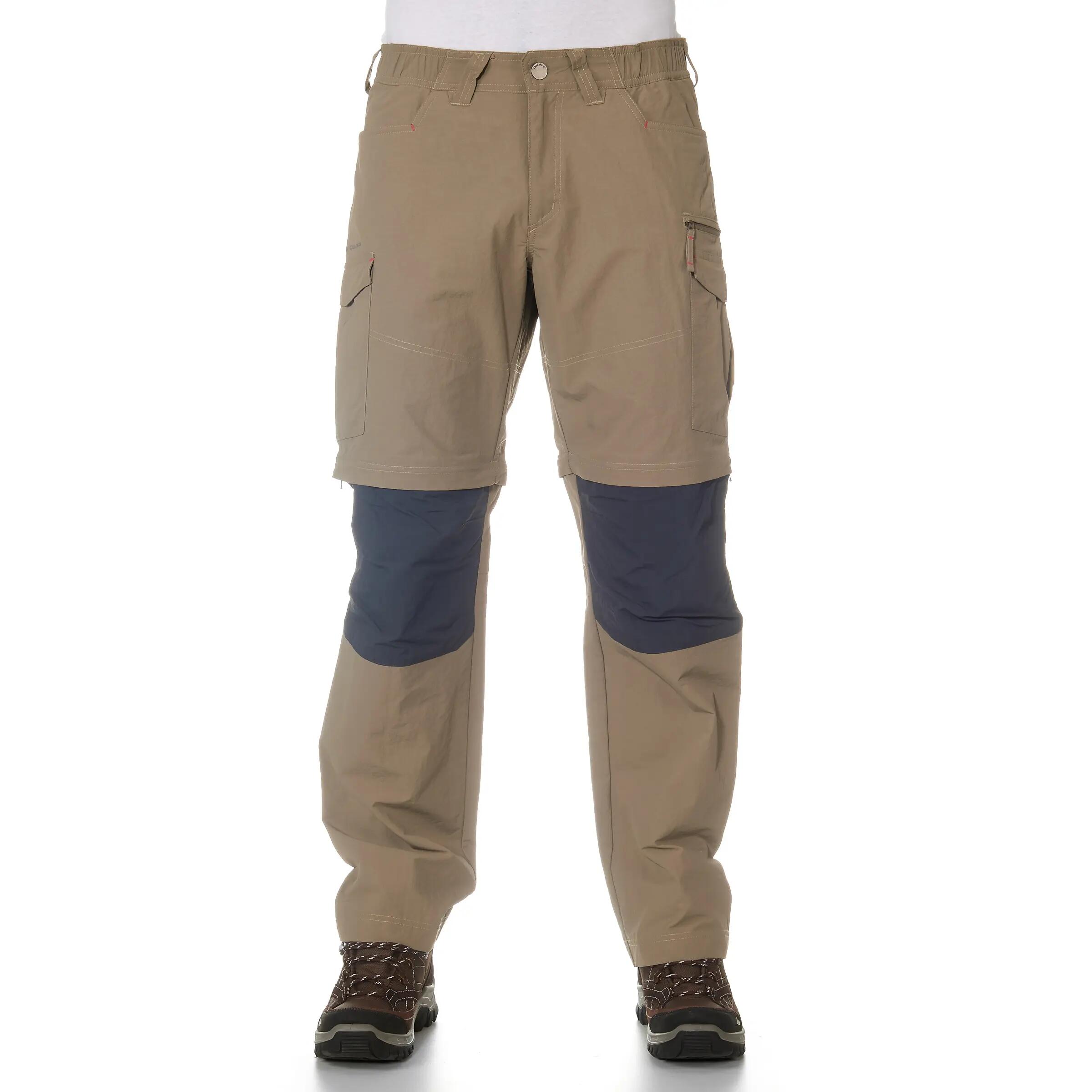 Forclaz 100 Men's Adjustable Trekking Trousers - Beige 3/21