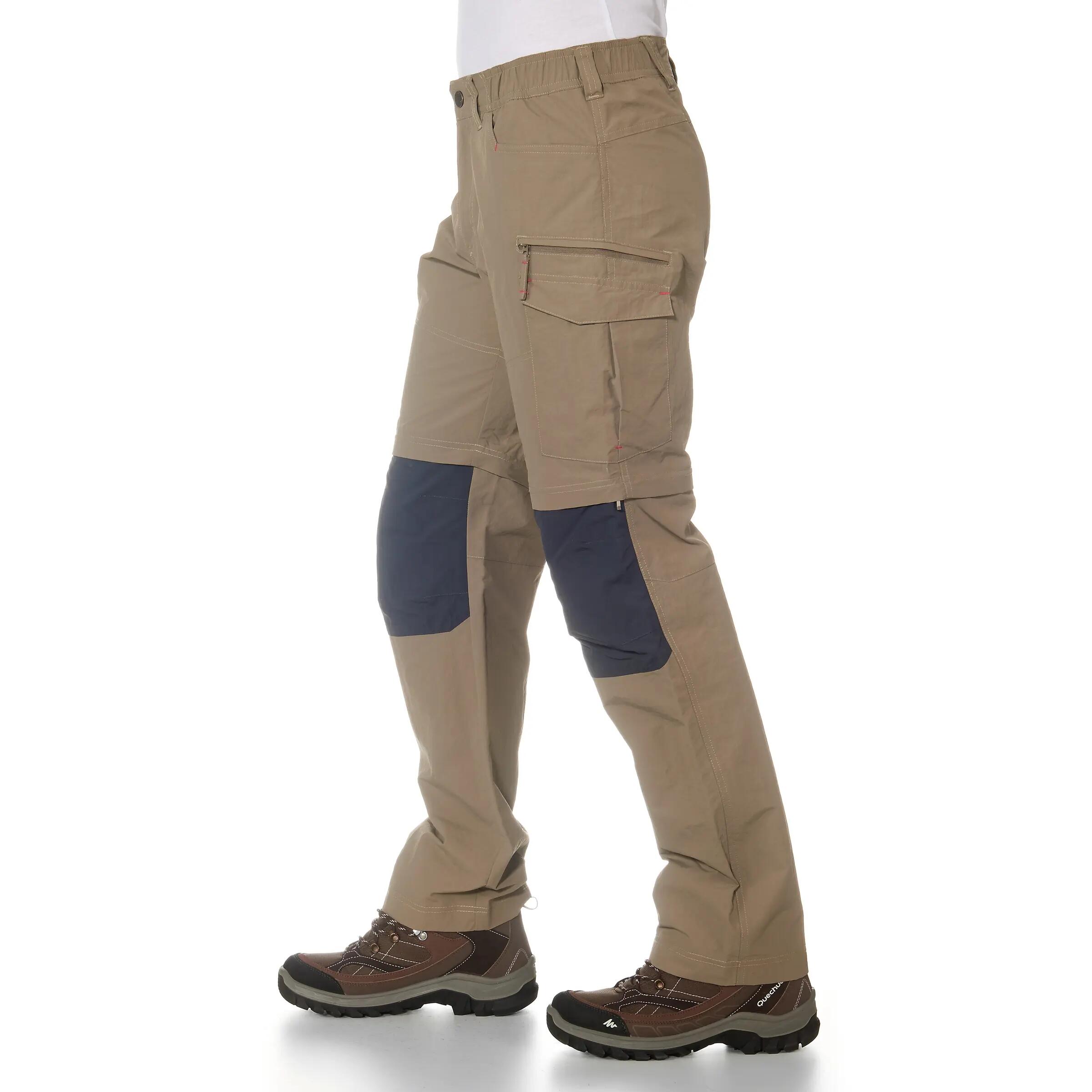 Forclaz 100 Men's Adjustable Trekking Trousers - Beige 6/21