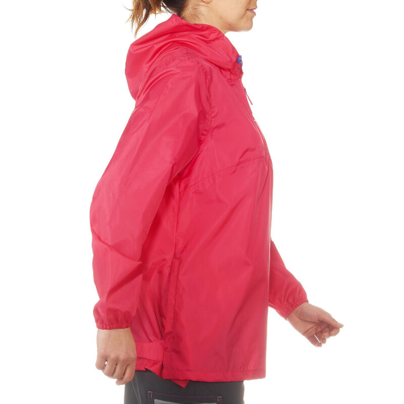 Kadın Outdoor Rüzgar Kesen Yağmurluk - Su Tutmaz - Mavi - Raincut 1/2 Zip