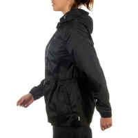 Raincut Zip women's black waterproof nature hiking jacket