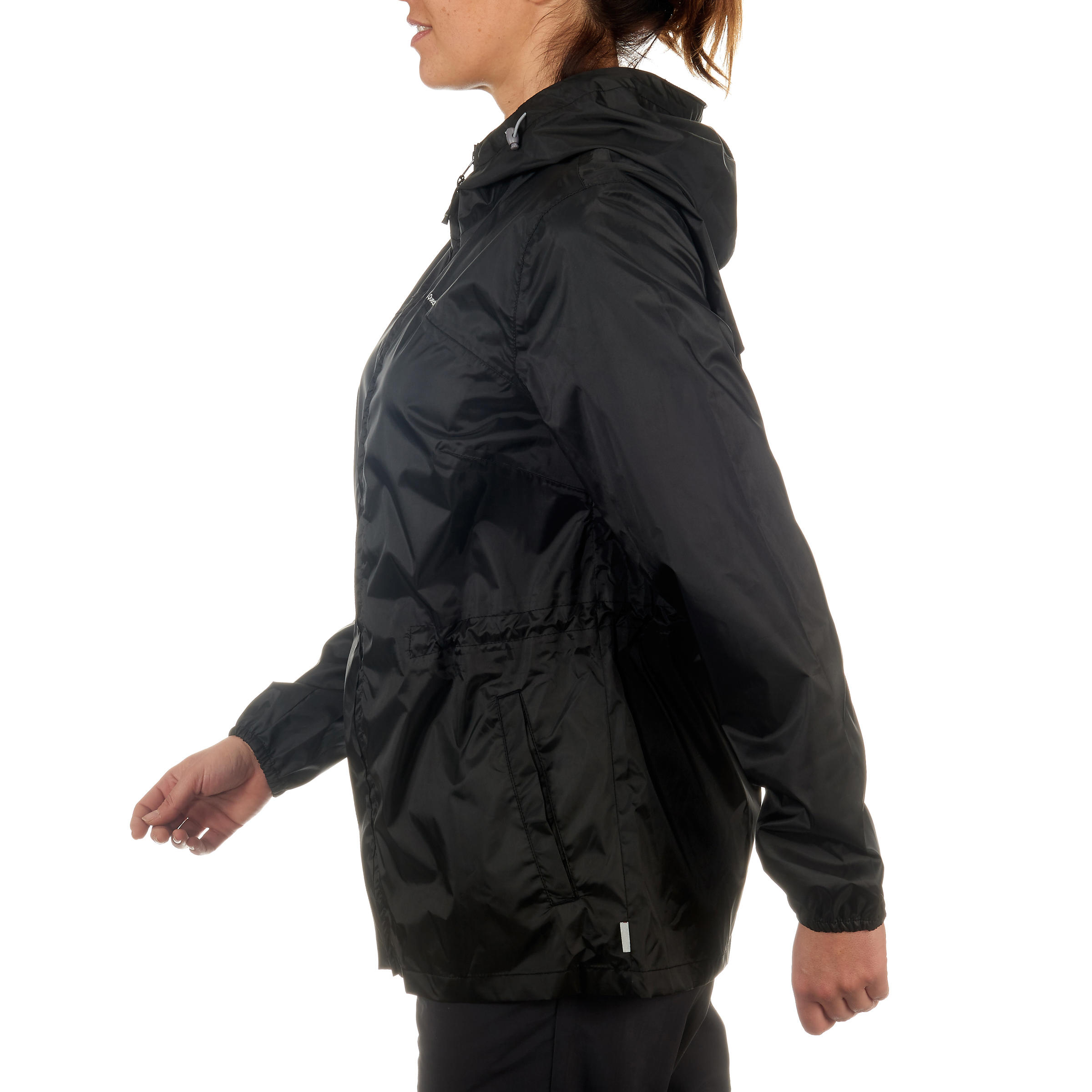 Raincut Zip women's black waterproof nature hiking jacket 4/14