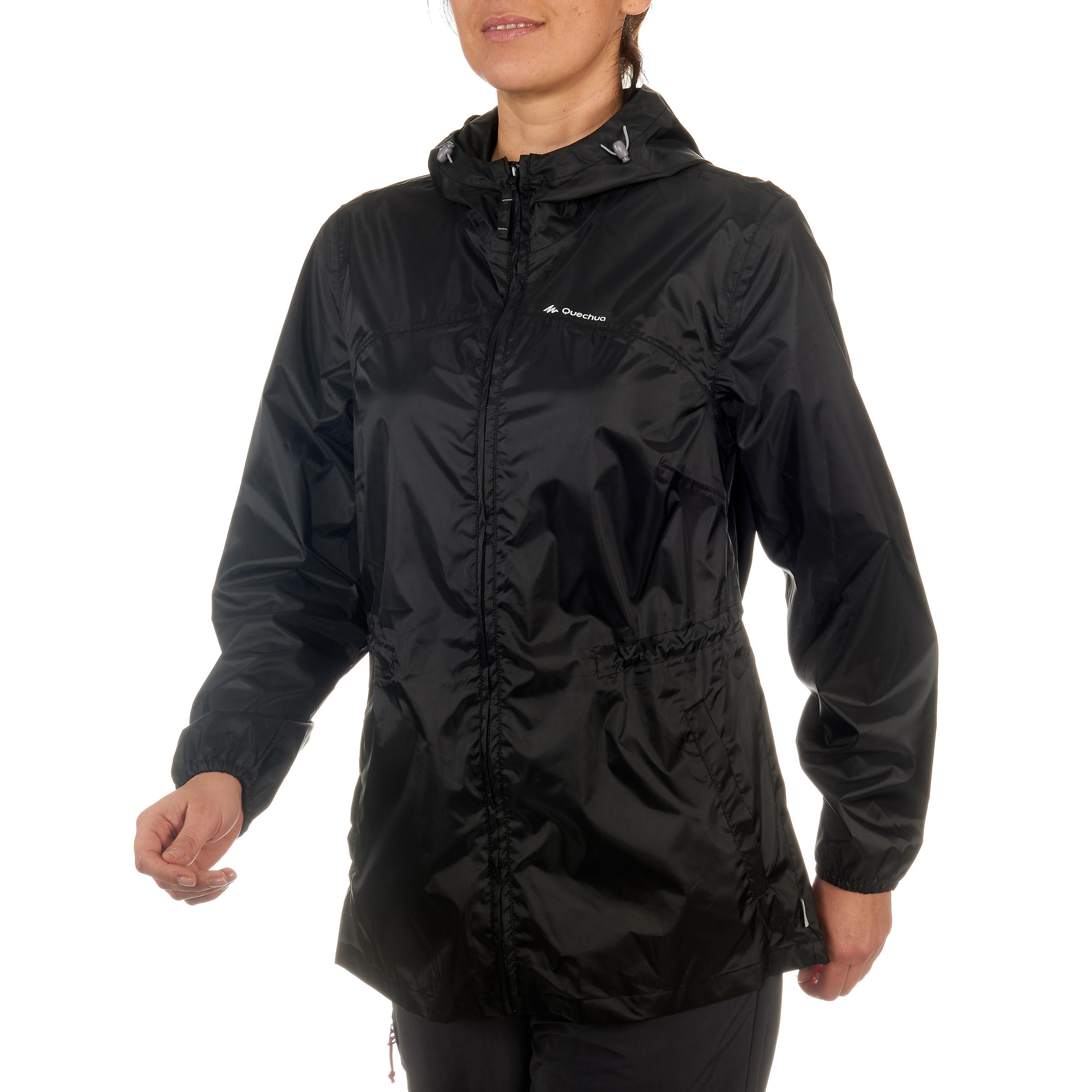 Raincut Zip women's black waterproof nature hiking jacket 3/14