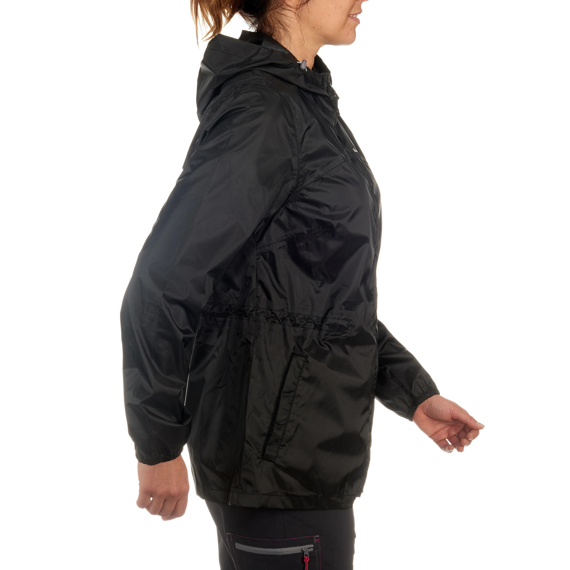 Raincut Zip women's black waterproof nature hiking jacket 6/14