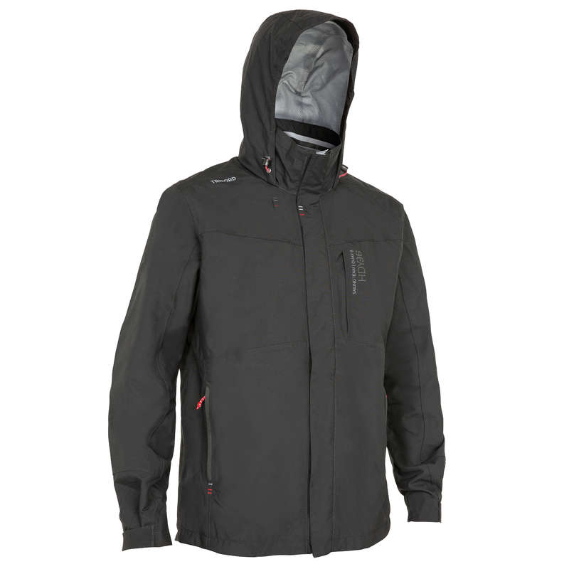 TRIBORD 100 Men's Sailing Jacket Black Decathlon