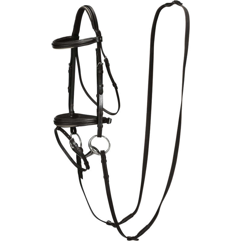 FOUGANZA Edinburgh Horse Riding Bridle + Reins For Horse/Pony...